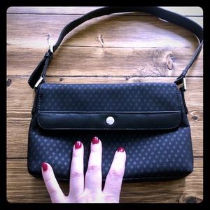 Harrods of London classic black handbag